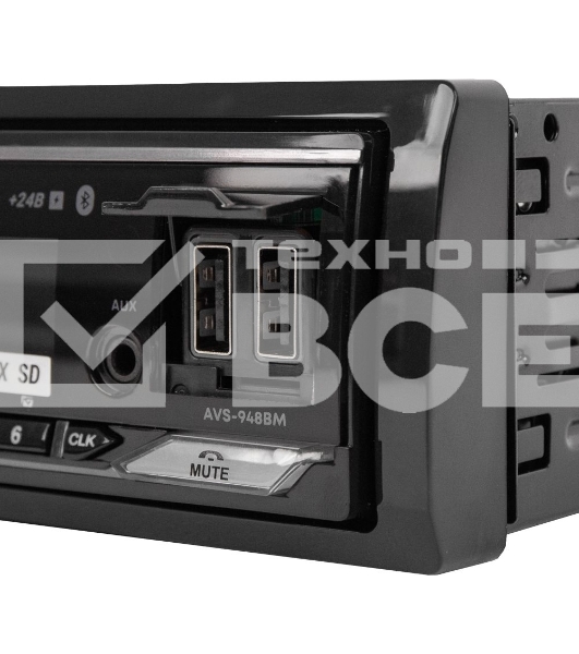 Автомагнитола ACV AVS-948BM, 1 DIN, Bluetooth, USB Type-A, AUX