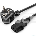 Кабель питания Filum CEE 7/7- С13, 3х0.75мм, 220В, 10A, черный, 3м [FL-PC10-EU-C13-3M] (873343), фото 1