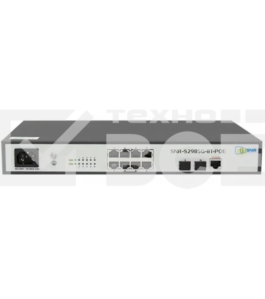 Коммутатор SNR SNR-S2985G-8T-POE, 1Гбит/с, количество портов 8 шт, (L2)