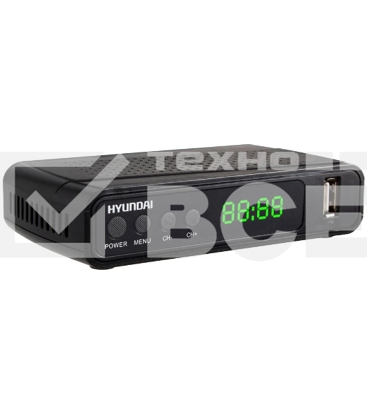 Ресивер DVB-T2 Hyundai H-DVB520 + WiFi-адаптер черный