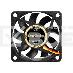 Вентилятор для корпуса ExeGate EX06015S3P-24 черный, 60 мм, 4800 об/мин, 34.1 дБ, 3 pin, фото2