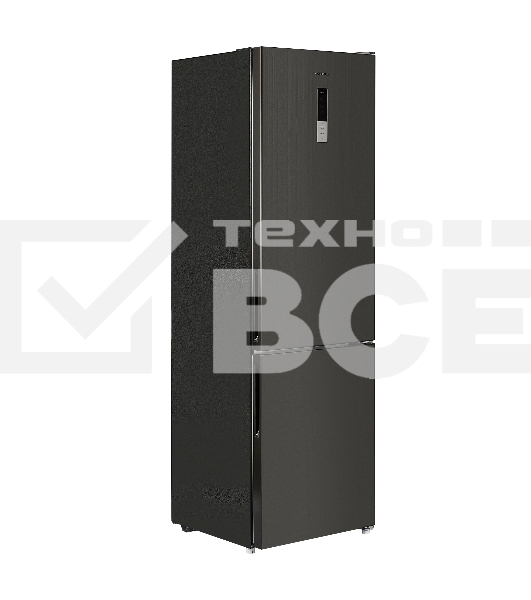 Холодильник Maunfeld MFF200NFSB10 Inverter черный двухкамерный 271/106 л морозилка снизу, NoFrost