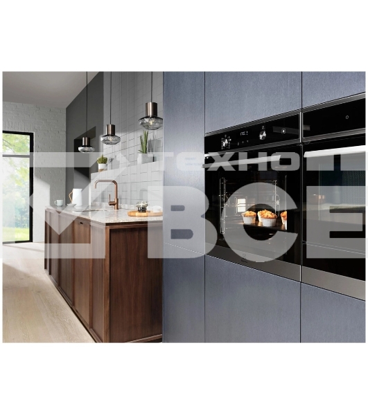 Встраиваемый духовой шкаф с паром Electrolux EOD5F71Z 60 см, каталитическая очистка, 72 л, 8 режимов, черный цвет,направляющие проволочные + телескопические (1 уровень)