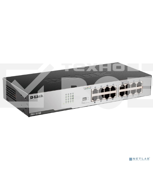 Коммутатор D-Link DGS-1016D DGS-1016D/J1A 16x1Гбит/с неуправляемый