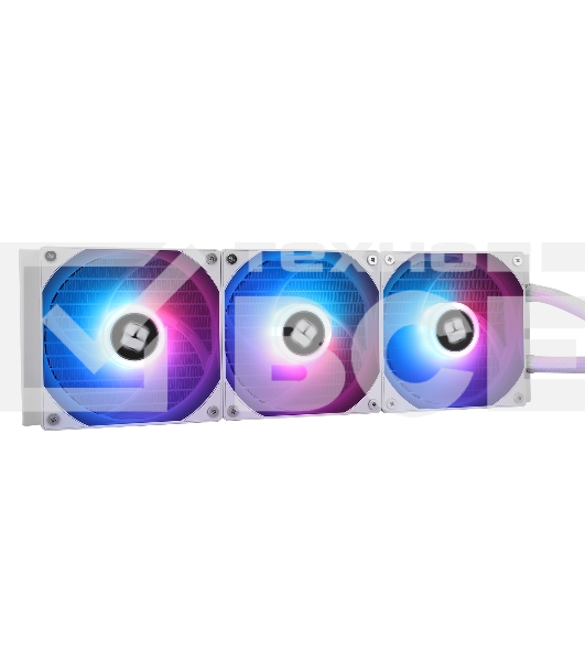 Водяное охлаждение для процессора Thermalright Aqua Elite 360 White ARGB V3 (360mm, White, ARGB/ Fans: 3x120mm, 66.17CFM, 25.6dBA, 1500RPM/ Pump height 53mm, 23dBA, 3300RPM, Rad thickness 27mm/ S: 1200, 1700, 1851, 2011, 2066, 115X, AM5, AM4)