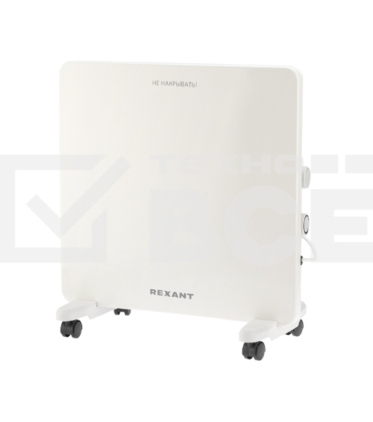 Конвектор Rexant белый, 500 Вт, 10 м2, термостат