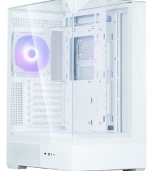 Компьютерный корпус ZALMAN P40 Prism, ATX, белый, WINDOW, 2x3.5', 3x2.5', 1xUSB TYPE-C, 2xUSB 3.0, REAR 1x120мм ARGb