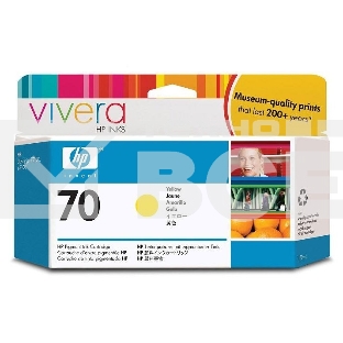 Картридж струйный HP №70 C9454A желтый для HP DJ Z2100/Z3100 (130мл)