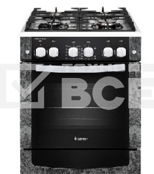 Плита газовая Gefest ПГ 6500-02 0113 черный, конфорок 4 шт, духовка 52 л, 60 см x 85 см x 60 см