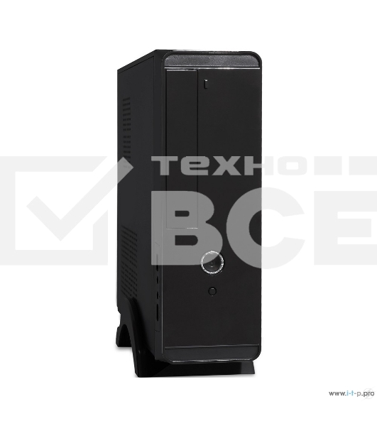 Компьютерный корпус Exegate EX268696RUS Компьютерный корпус MiniITX Exegate MI-208 Black, miniITX/mATX, <M450, 80mm>, 2*USB, Audio