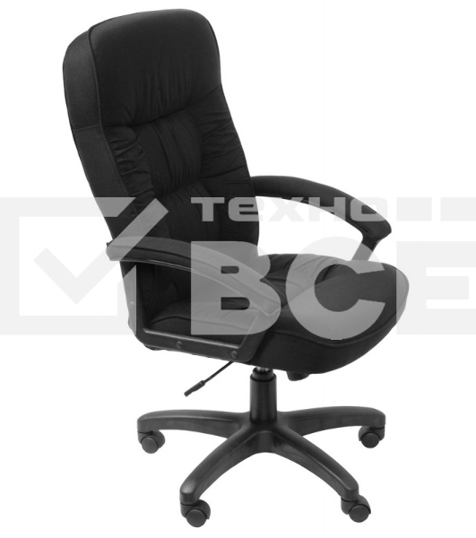 Кресло руководителя Бюрократ T-9908AXSN-Black черный 80-11, ткань, крестовина пластиковая