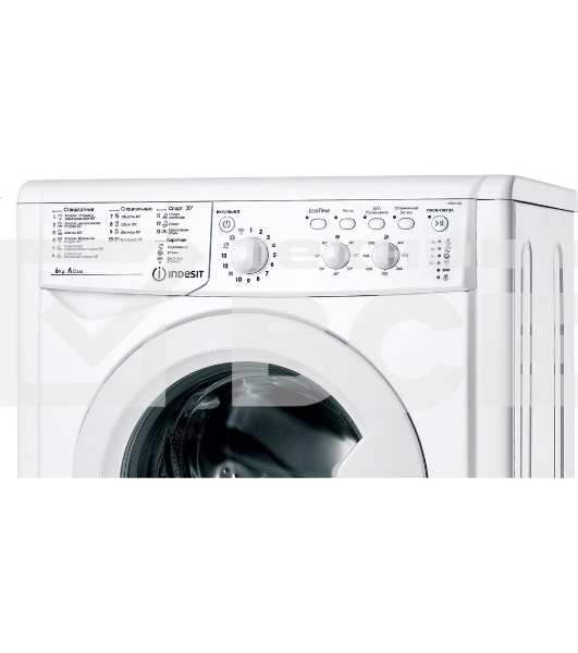 Стиральная машина Indesit IWSC 6105 белый, загрузка фронтальная 6 кг, 1000 об/мин., класс: А