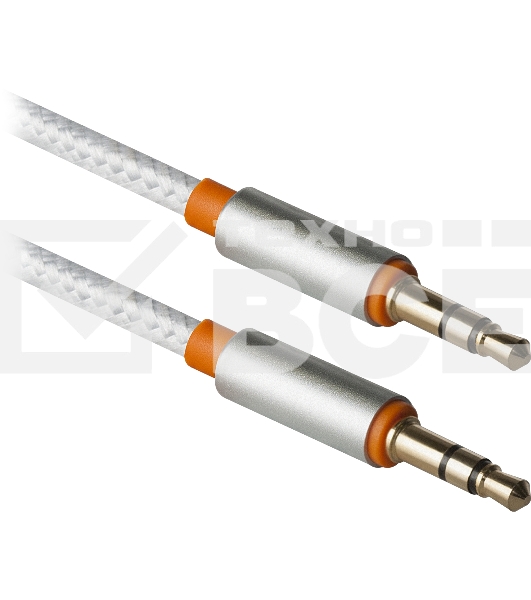 Кабель аудио Defender 3.5мм 1.2M Jack M- Jack M белый