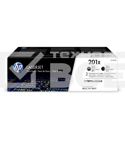 Тонер картридж двойная упаковка HP 201X (CF400XD) для HP CLJ Pro M252/M277 (2 х 2800стр.)