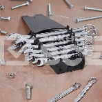 Набор ключей комбинированных Rexant (8-19 мм), 8 шт., CrV, зеркальное хромирование, фото2