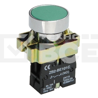 Кнопка LAY5-BA31 без подсветки зел. 1з ИЭК BBT60-BA-K06