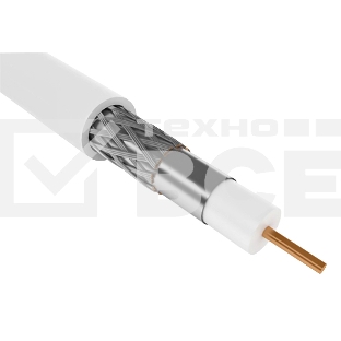 Кабель коаксиальный RG59 CCS 75Ом FPE PVC бел. (100м) GENERICA ITK CC1-R5F1-111-100-G
