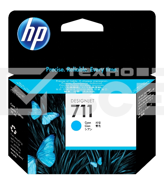Картридж струйный HP №711 CZ130A голубой для HP DJ T120/T520 (29мл)