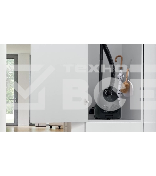 Пылесос Bosch BGBS2LB1 чёрный, 600 Вт, уборка сухая, пылесборник мешок, 3.5 л