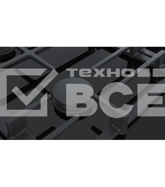 Газовая варочная поверхность Bosch PRS9A6D70M черный