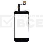 Сенсорное стекло (тачскрин) для HTC One SV LTE T528T, черное, фото3