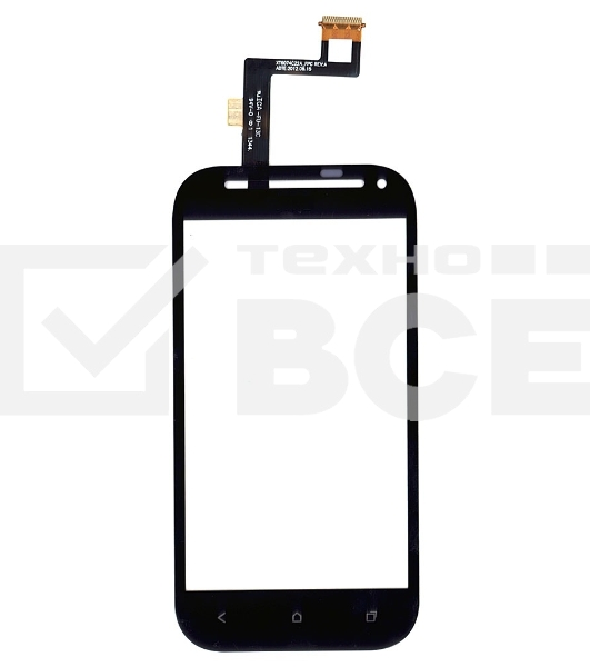 Сенсорное стекло (тачскрин) для HTC One SV LTE T528T, черное