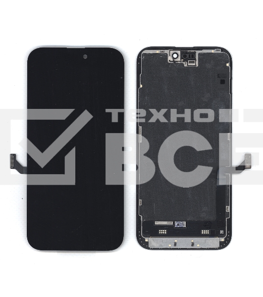 Дисплей (модуль) для Apple iPhone 15 Plus в сборе с тачскрином, черный (OR)