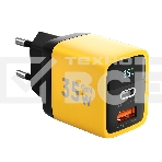 Зарядное устройство с дисплеем Cablexpert MP3A-PC-53, 35Вт GaN, QC3.0/PD3.0, 1хUSB, 1хType-C, желтый, коробка, фото4
