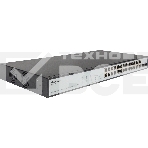 Коммутатор Smart Managed Switch 24x100Base-TX PoE, 2xCombo 1000Base-T/SFP, PoE Budget 280W, 19