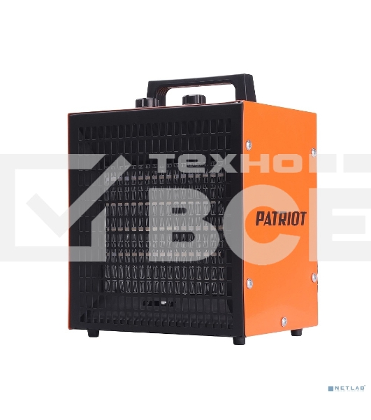 Тепловентилятор электрический Patriot PT Q 5S, оранжевый/черный, 3000 Вт, 25 м2, термостат