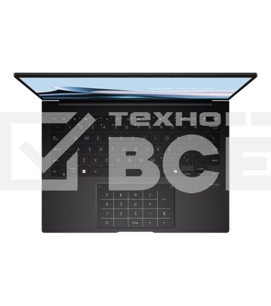 Ноутбук Asus Zenbook 14 UM3406GA-QD009 Ryzen AI 7 445 32Gb SSD1Tb AMD Radeon Graphics 14' OLED WUXGA (1920x1200) без ОС black WiFi BT Cam Bag (90NB17R1-M00650)