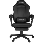 Кресло Defender CRUISER BLACK/RED черный/красный, экокожа, подставка для ног, фото20