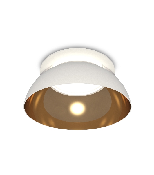 Комплект встраиваемого светильника Ambrella light XC8050101 SWH/PYG/CL белый песок/золото желтое полированное/прозрачный GX53 (C8050, N8144)