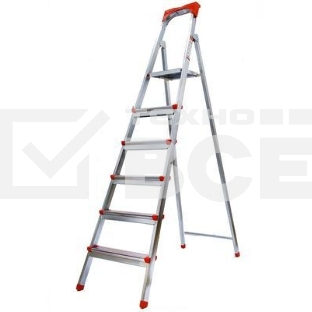 Стремянка FIT 65334стальная 6 ступеней вес 9.1кг