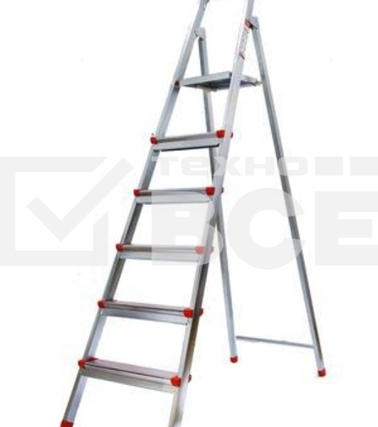 Стремянка FIT 65334стальная 6 ступеней вес 9.1кг
