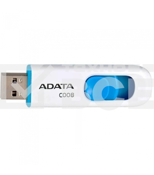 Флеш диск AData 16Gb C008 AC008-16G-RWE USB2.0 белый