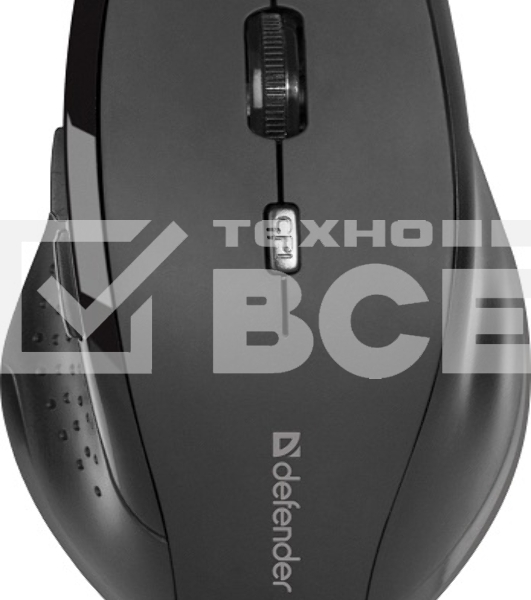 Мышь беспроводная Defender Accura MM-365 черный, 1600 dpi, радиоканал, USB, кнопки - 6