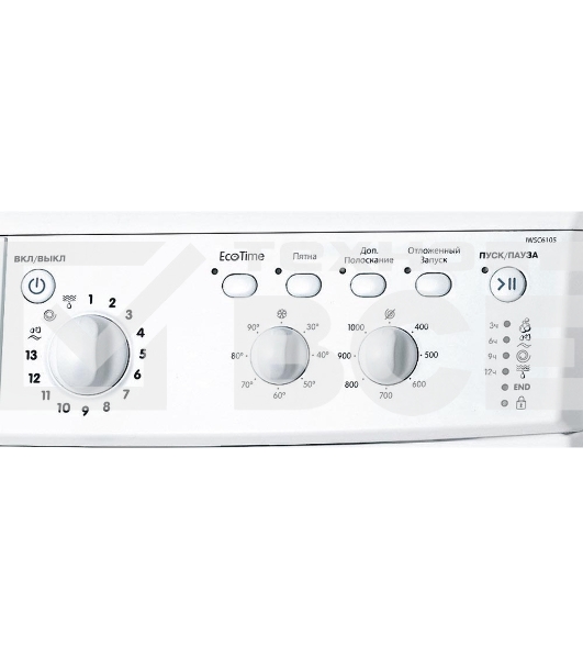 Стиральная машина Indesit IWSC 6105 белый, загрузка фронтальная 6 кг, 1000 об/мин., класс: А