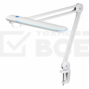 Лампа настольная бестеневая Rexant, струбцина, «Blue Stream», 60 SMD LED, белая