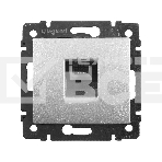 Розетка 1хRJ11, алюм. Valena Розетка 1хRJ11, алюм., фото 1