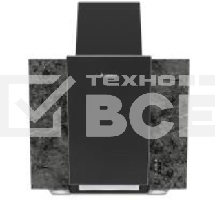 Вытяжка наклонная Gefest ВО 3603 К53 черный/серый мрамор, 60 см, 550 куб. м/ч, 76 дБ