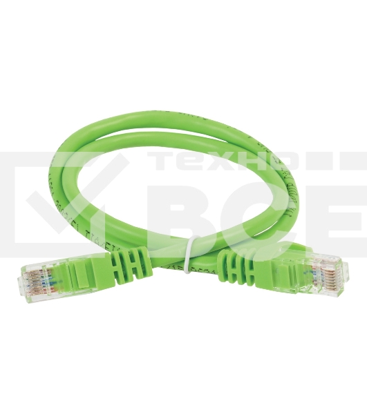 Патч-корд ITK PC02-C5EUL-2M UTP вилка RJ-45-вилка RJ-45 кат.5е 2м зеленый LSZH (уп.:1шт)