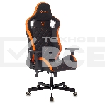 Кресло игровое Knight OUTRIDER черный/оранжевый ромбик эко.кожа с подголов. крестовина металл, фото20
