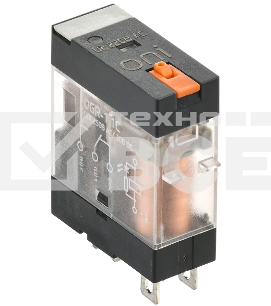 Реле общего назначения IEK ONI OGR-1 1C 220В AC с LED и тест. кнопкой