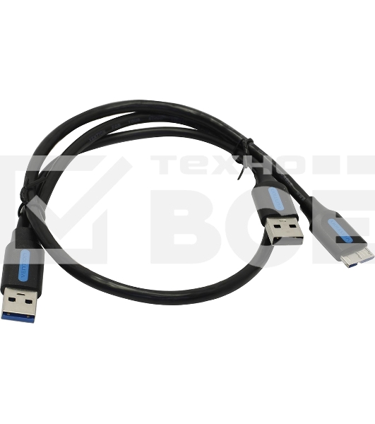 Кабель Vention USB 3.0 AM/micro B, USB 2.0 AM - 0.5м Кабель Vention USB 3.0 AM/micro B, USB 2.0 AM - 0.5м