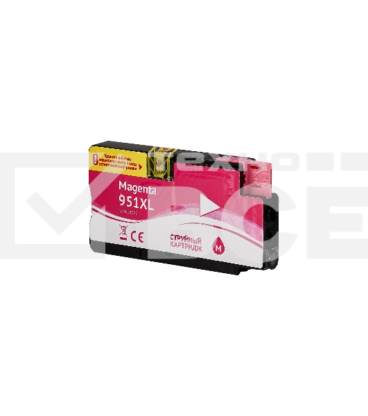Струйный картридж Sakura CN047AE (№951XL Magenta) для HP, пурпурный, 26 мл., 1500 к.