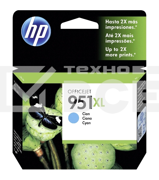 Картридж струйный HP 951XL CN046AE голубой для HP OJ Pro 8100/8600 (1500стр.)