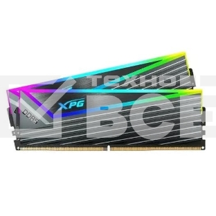 Оперативная память XPG Caster, DDR5, 32GB (2x16GB), 6400MHz, CL32, с радиаторами, ARGB, серый
