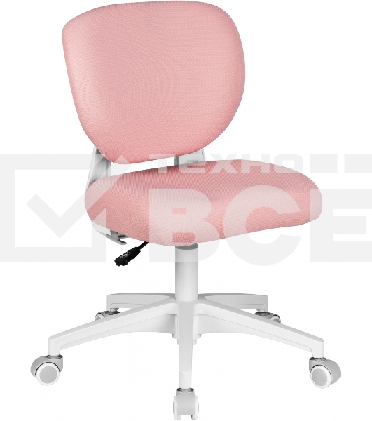 Кресло детское Cactus CS-CHR-3594PK розовый крестов. пластик белый