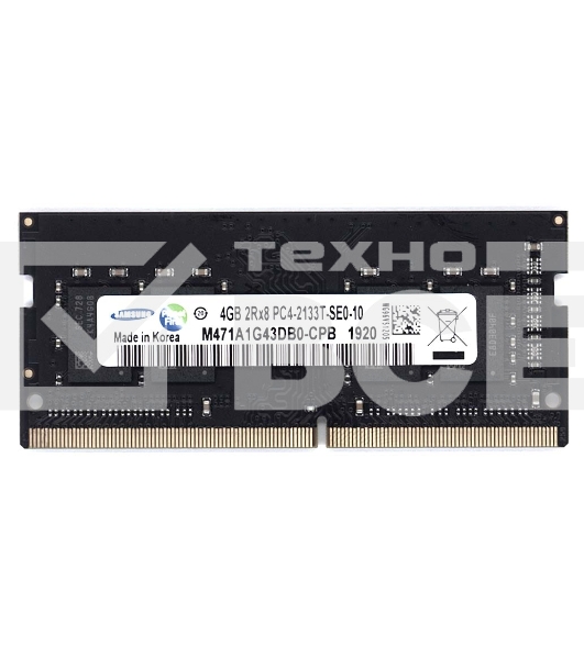 Оперативная память Samsung, DDR4, 4GB (1x4GB), 2133MHz, CL15, SO-DIMM, OEM